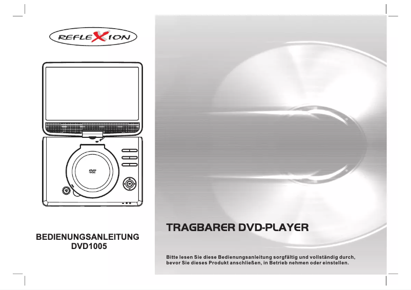 Page 1 de la notice Manuel utilisateur Reflexion DVD1005