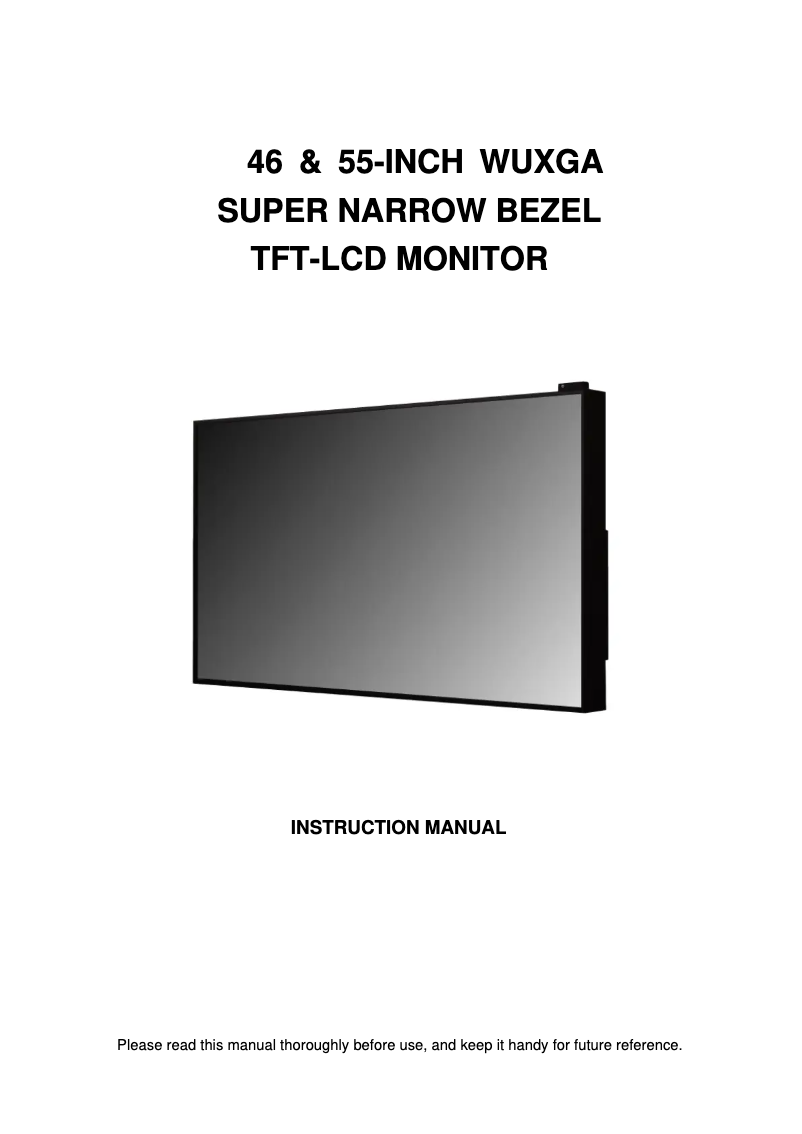 Image de la première page du manuel de l'appareil VZ-46UNL