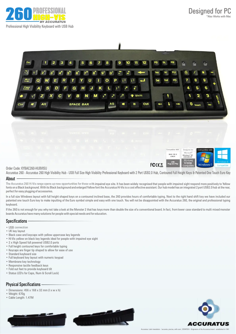 Page n°1 - Manuel utilisateur Accuratus 260