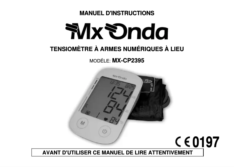 Image de la première page du manuel de l'appareil MX-CP2395