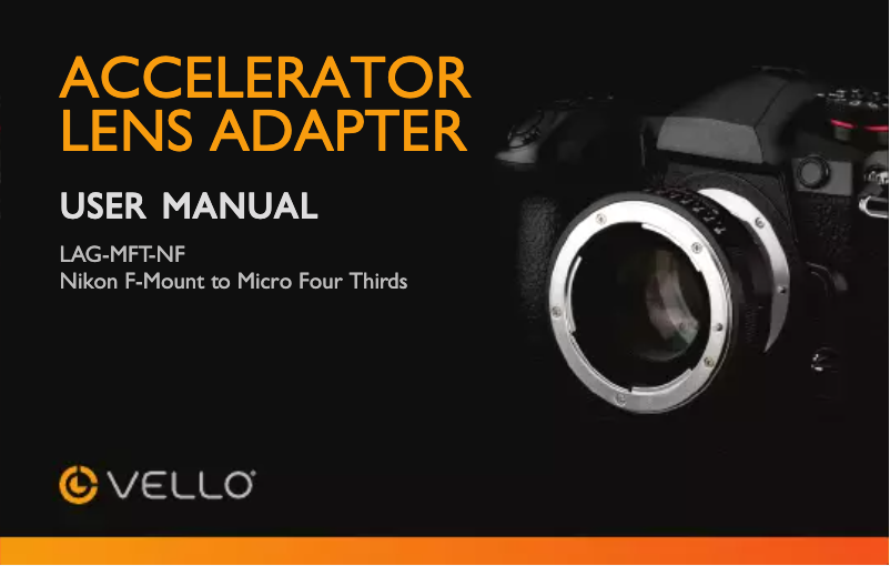 Page 1 de la notice Manuel utilisateur Vello LAG-MFT-NF