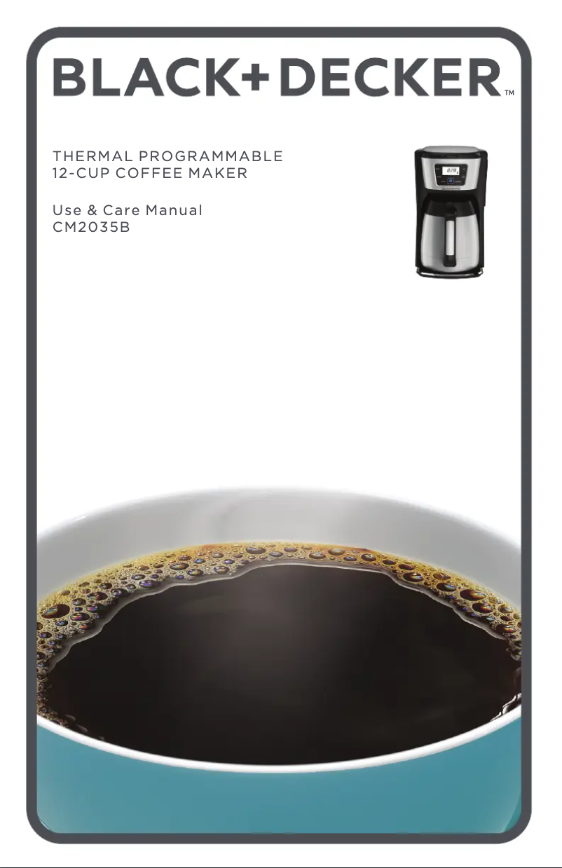Página 1 del manual Manual de usuario Black & Decker CM2035B