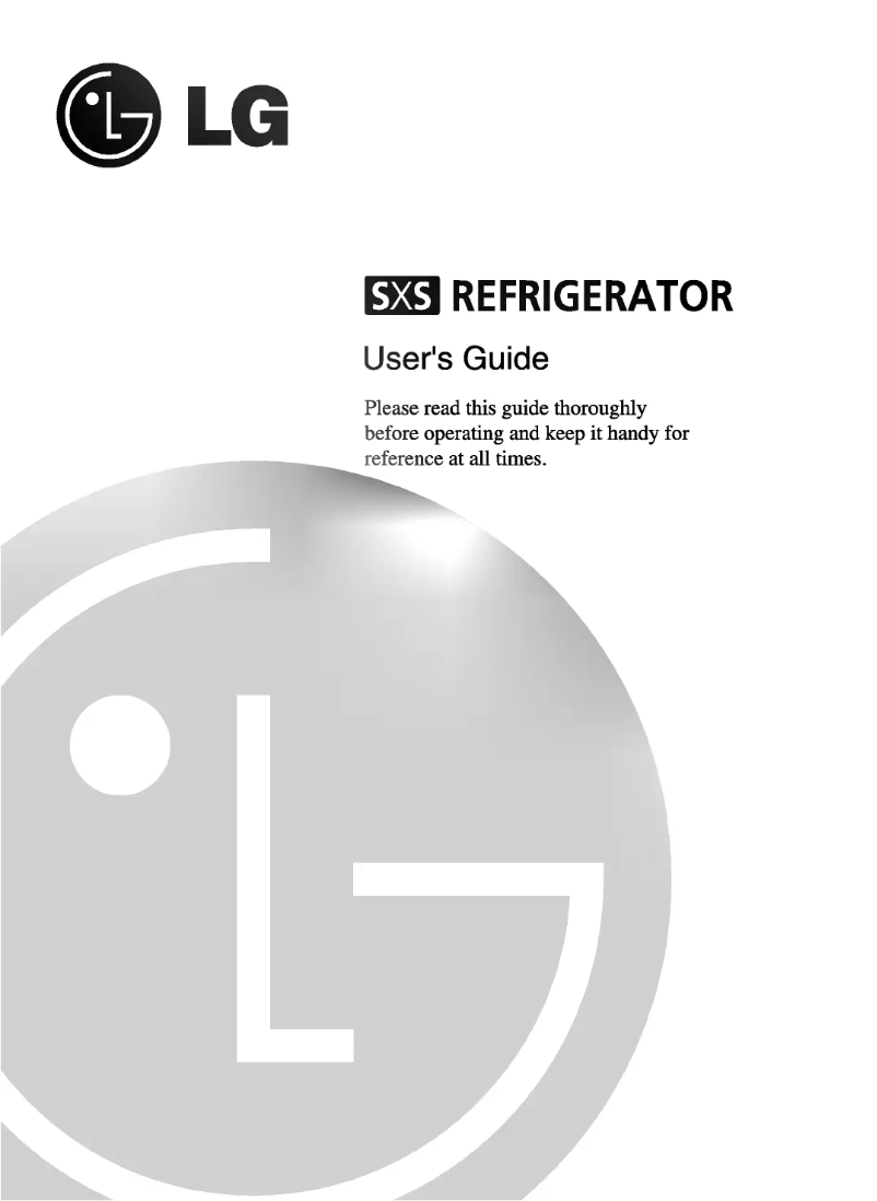 Page 1 de la notice Manuel utilisateur LG GR-L217BUG