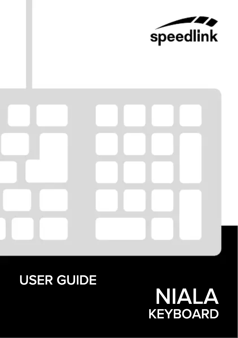 Page n°1 - Manuel utilisateur Speed-Link Niala SL-640001-BK
