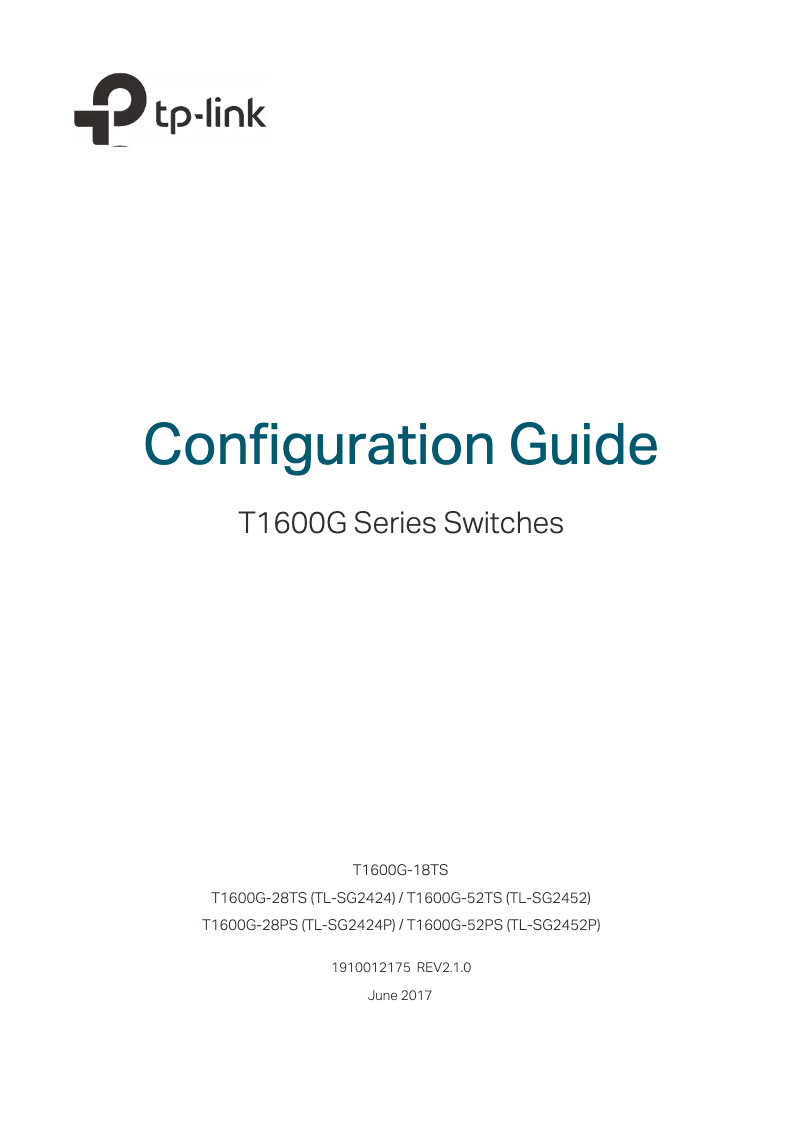 Página 1 del manual Manual de usuario TP-Link TL-SG2452P