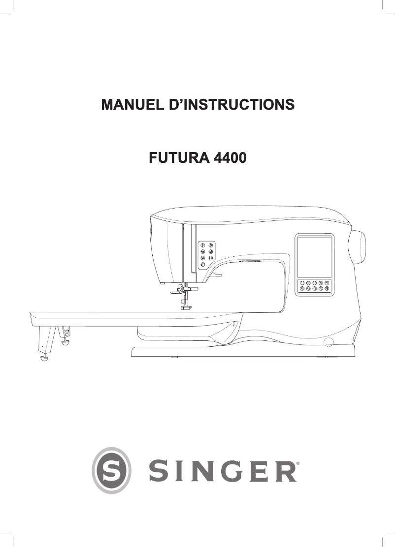 Page n°1 - Manuel utilisateur Singer Futura 4400