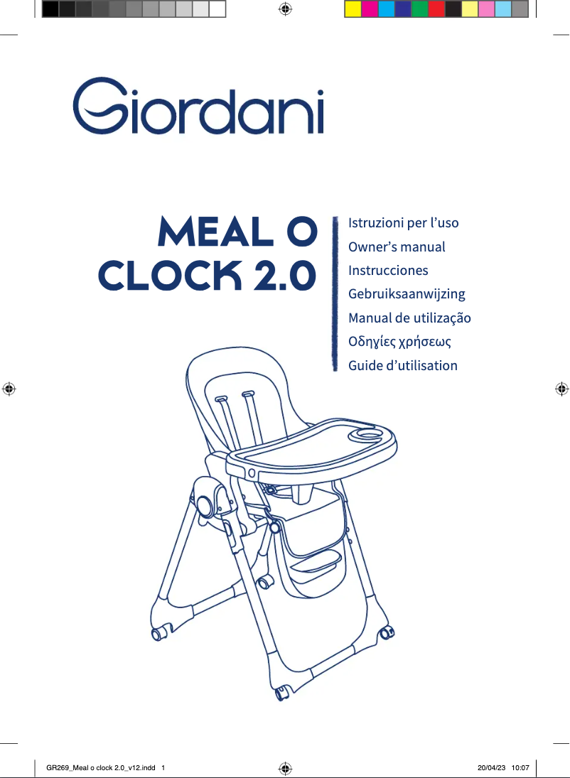 Page 1 de la notice Manuel utilisateur Giordani Meal O Clock 2.0