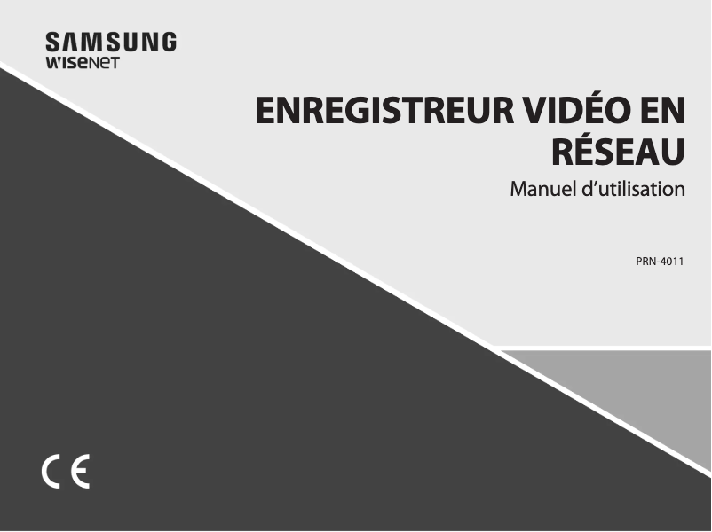 Page 1 de la notice Manuel utilisateur Wisenet PRN-4011