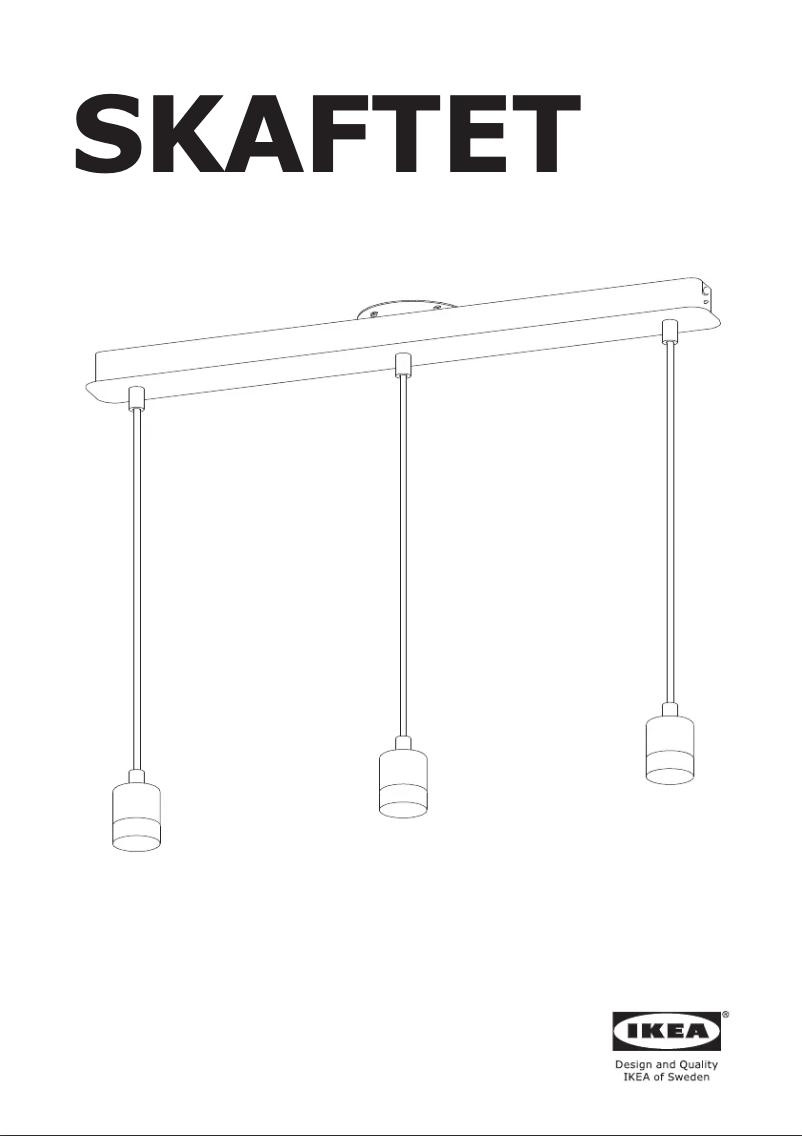 Page 1 de la notice Manuel utilisateur Ikea SKAFTET 804.934.75