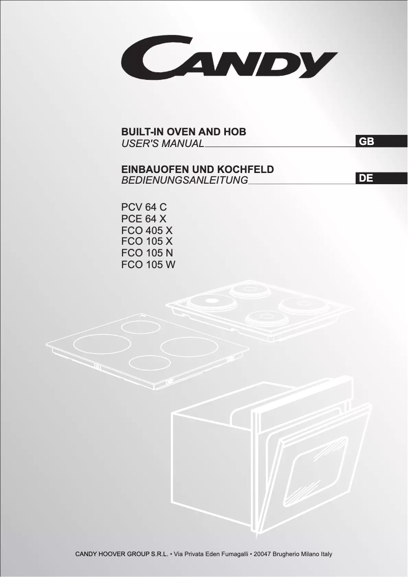 Image de la première page du manuel de l'appareil FCO 105/1 X