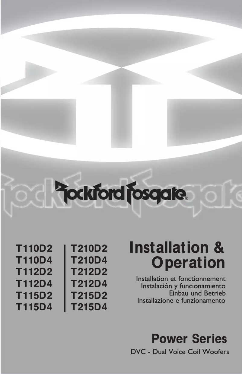 Image de la première page du manuel de l'appareil Power T110D2