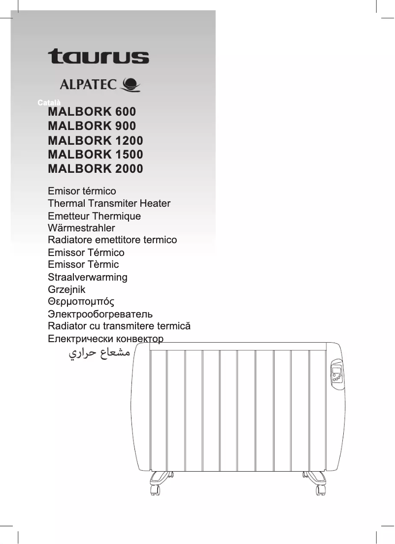 Page n°1 - Manuel utilisateur Taurus Alpatec Malbork 1200