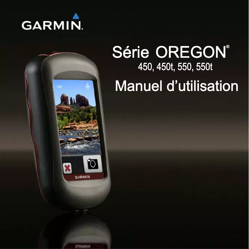 Page 1 de la notice Manuel utilisateur Garmin Oregon 550t