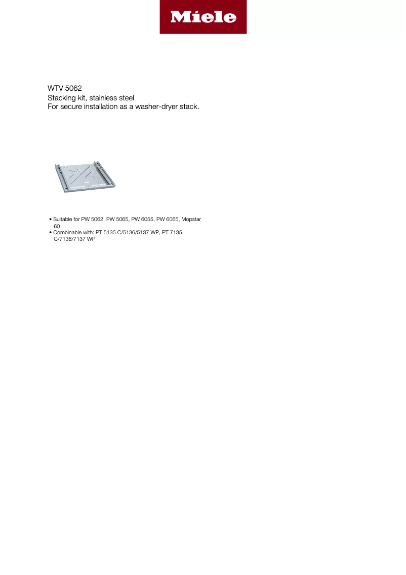 Image de la première page du manuel de l'appareil WTV 5062