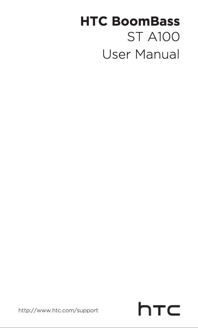 Page n°1 - Manuel utilisateur HTC BoomBass