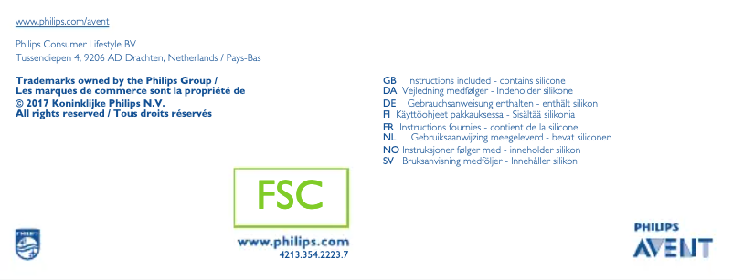 Imagen de la primera página del manual del dispositivo AVENT SCD371