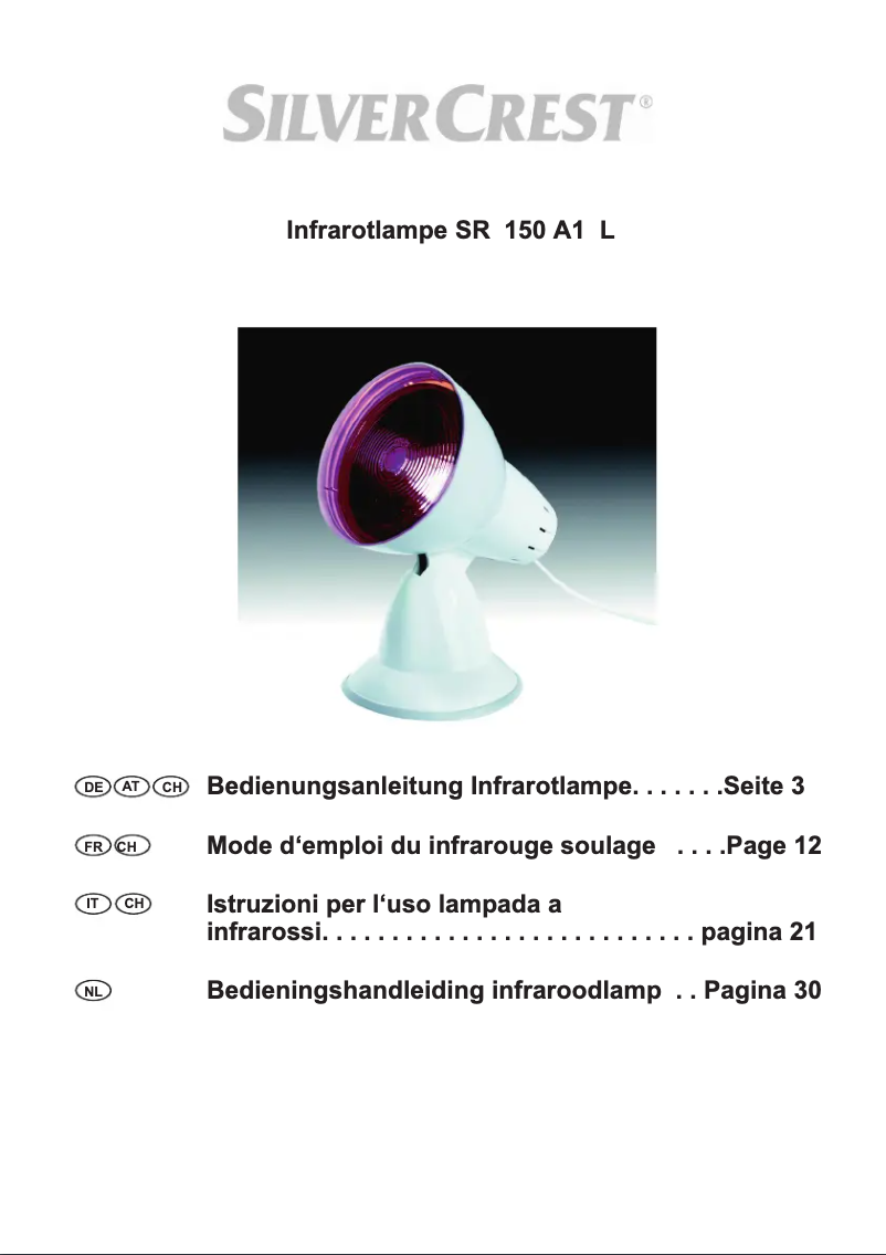Page 1 de la notice Manuel utilisateur SilverCrest SRL 150 A1