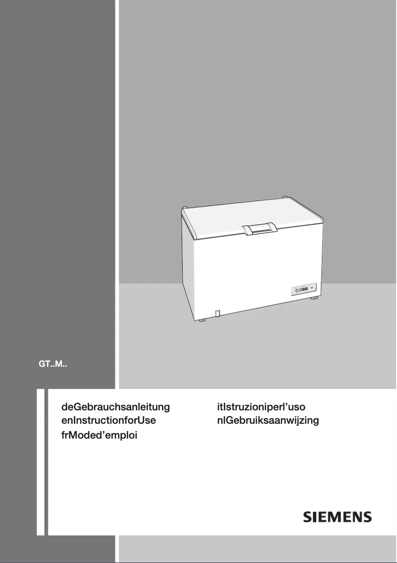 Page n°1 - Manuel utilisateur Siemens GT20MA00