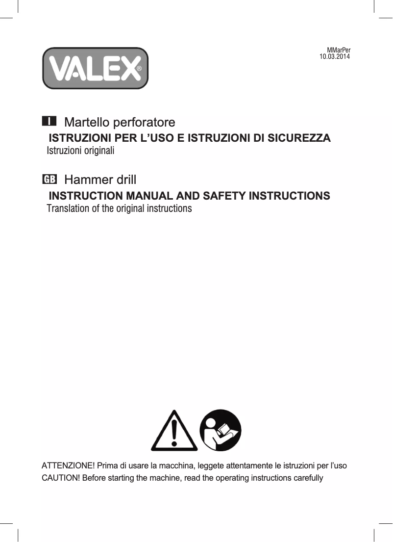 Image de la première page du manuel de l'appareil Hammer 6050