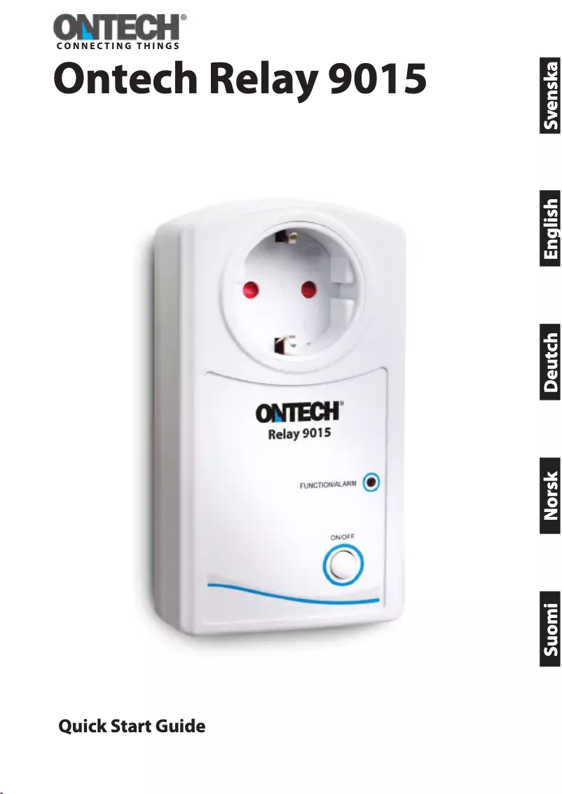 Page n°1 - Manuel utilisateur Ontech Relay 9015