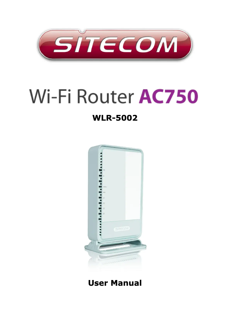 Page n°1 - Manuel utilisateur Sitecom WLR-5002