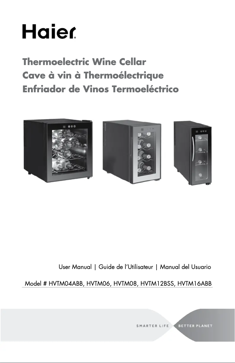 Page 1 de la notice Manuel utilisateur Haier HVTM12BSS