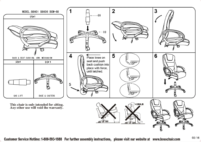 Page 1 de la notice Manuel utilisateur Boss B8601