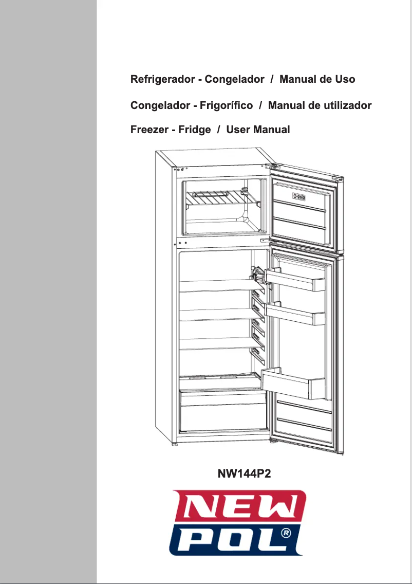 Page 1 de la notice Manuel utilisateur New Pol NW144P2