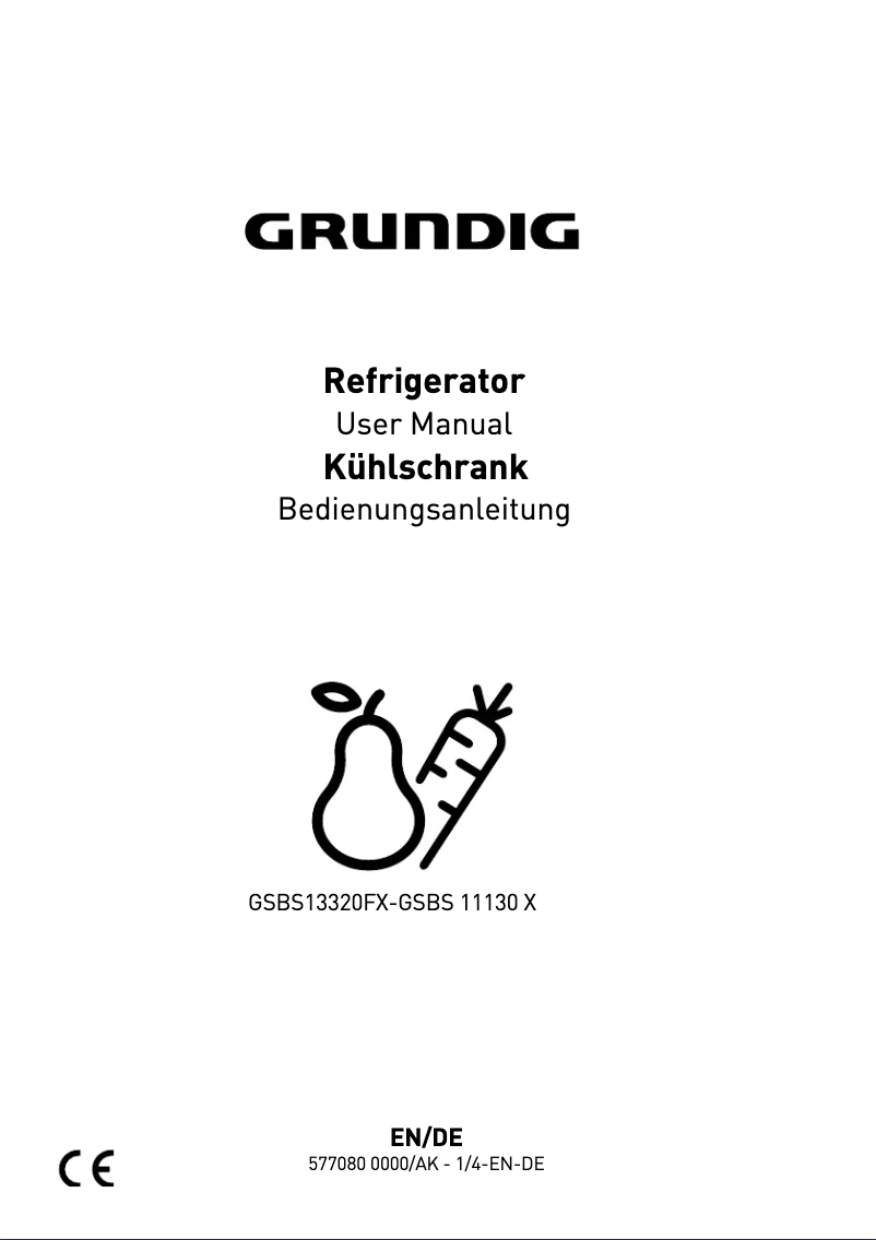 Image de la première page du manuel de l'appareil GSBS13320FX