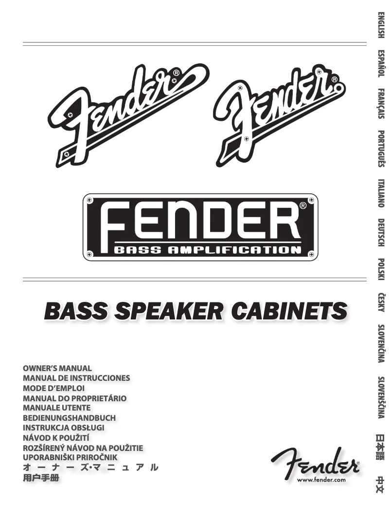 Page 1 de la notice Manuel utilisateur Fender Bassman 610 Neo