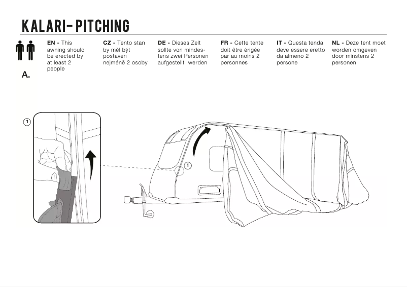 Página 1 del manual Manual de usuario Vango Kalari III 380