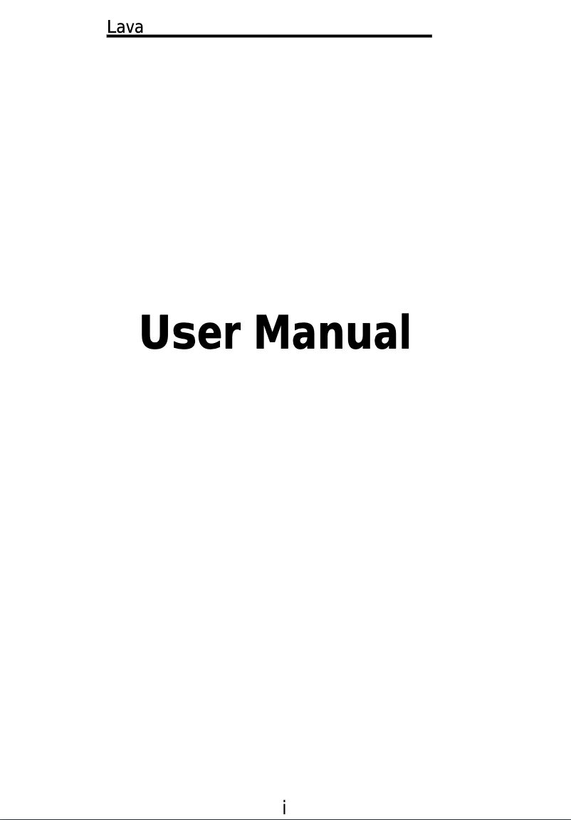 Page 1 de la notice Manuel utilisateur Lava X10