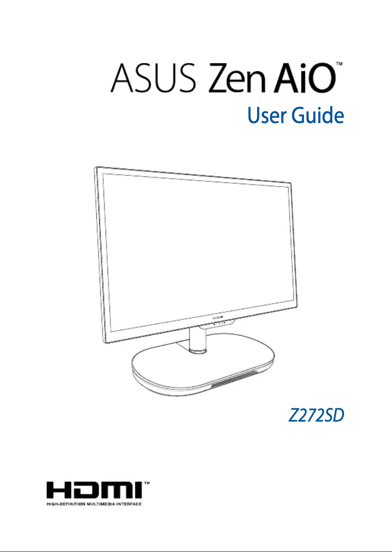 Page n°1 - Manuel utilisateur Asus All-in-One Z272SDT-BA114T