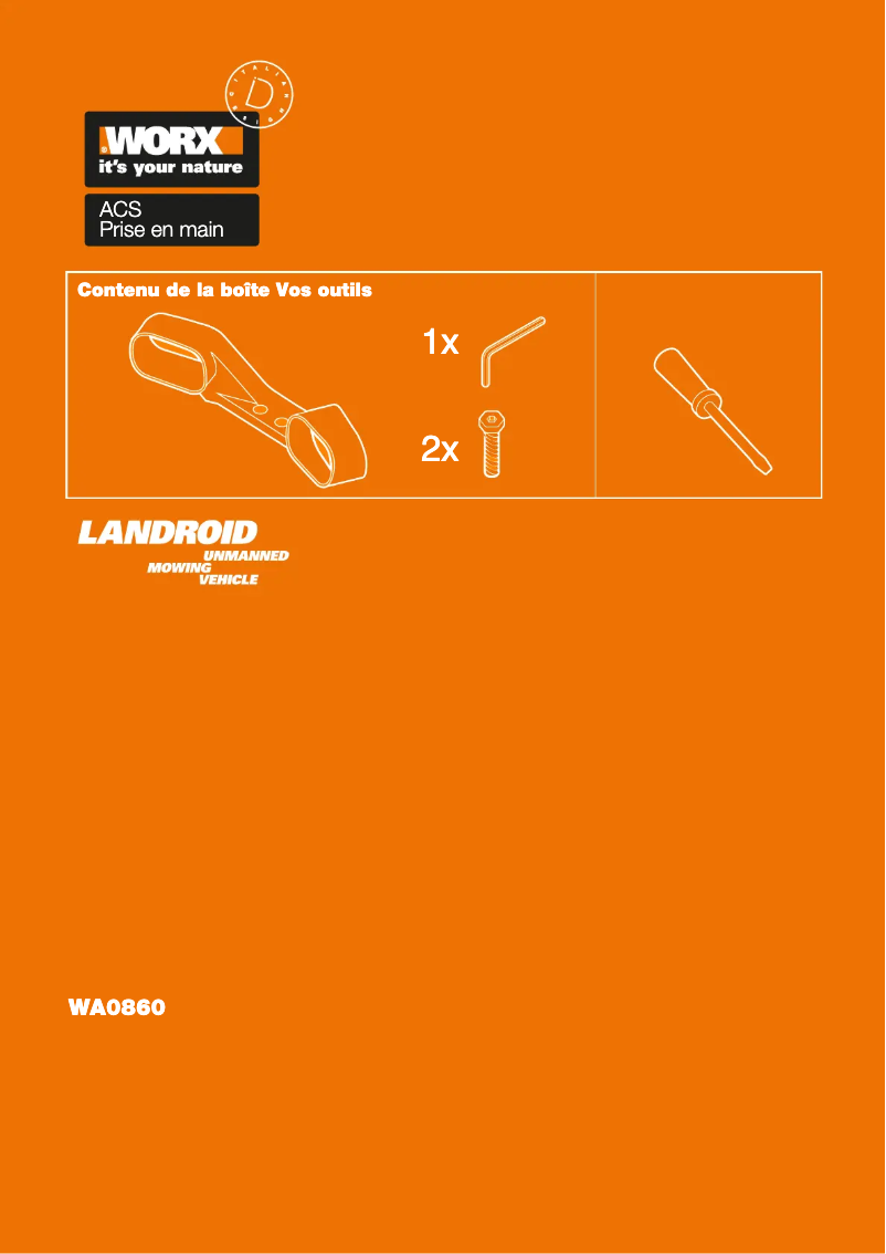 Página 1 del manual Manual de usuario Worx Landroid WA0860