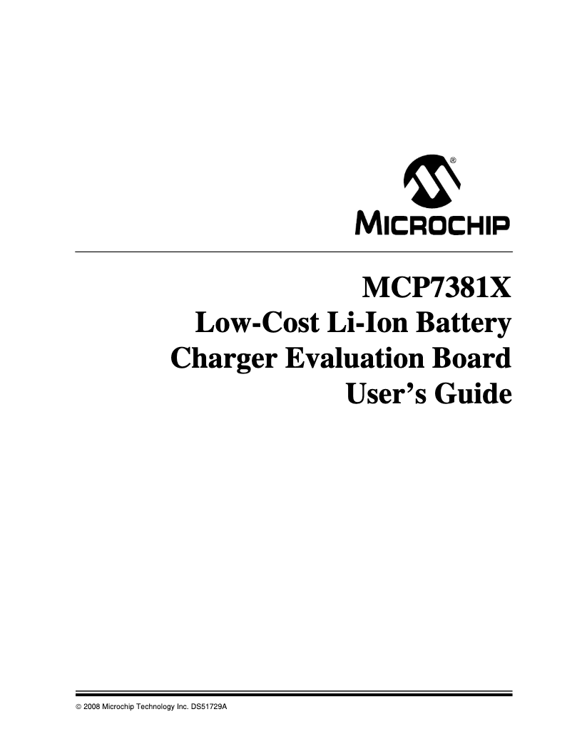 Image de la première page du manuel de l'appareil MCP73812