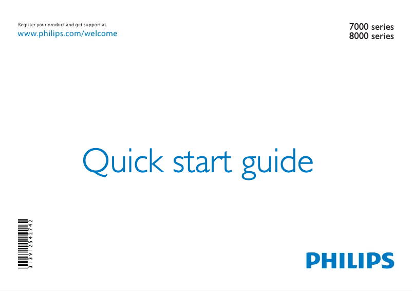 Image de la première page du manuel de l'appareil 55PFL8008G