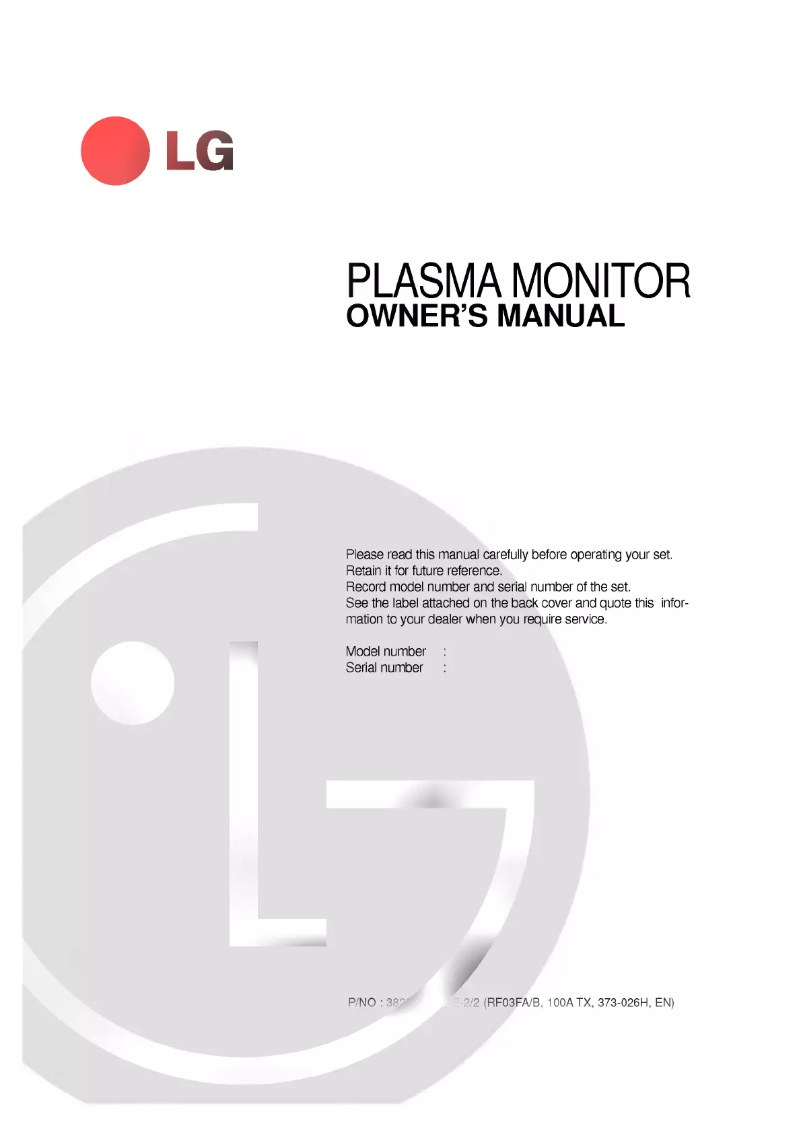 Página 1 del manual Manual de usuario LG MZ-50PZ92