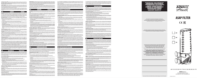 Página 1 del manual Manual de usuario Aquael ASAP 700