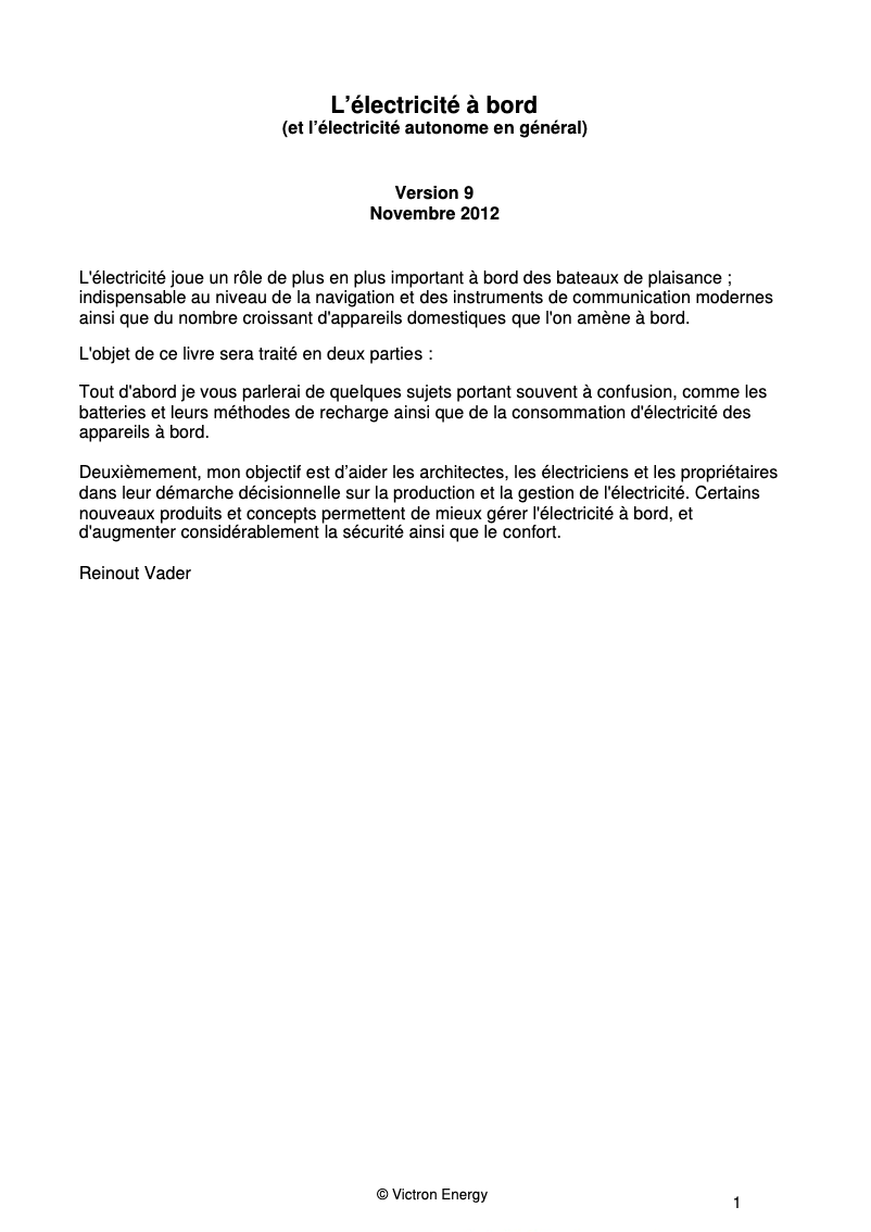 Image de la première page du manuel de l'appareil Quattro