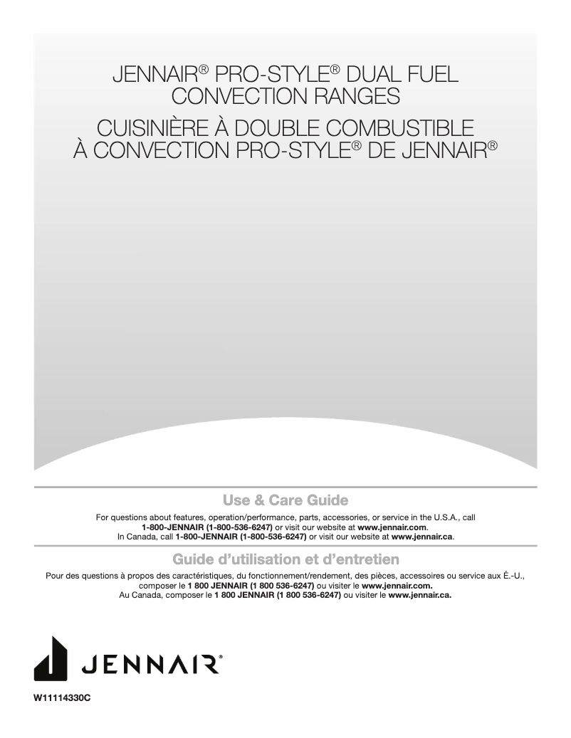 Page n°1 - Manuel utilisateur JennAir TANKMAN50