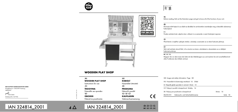 Page 1 de la notice Manuel utilisateur Playtive IAN 324814