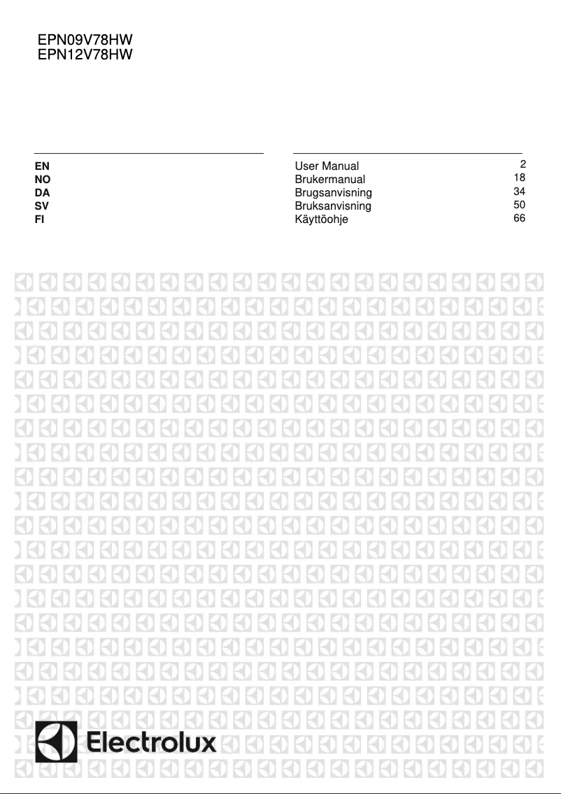 Image de la première page du manuel de l'appareil EPN09V78HWI