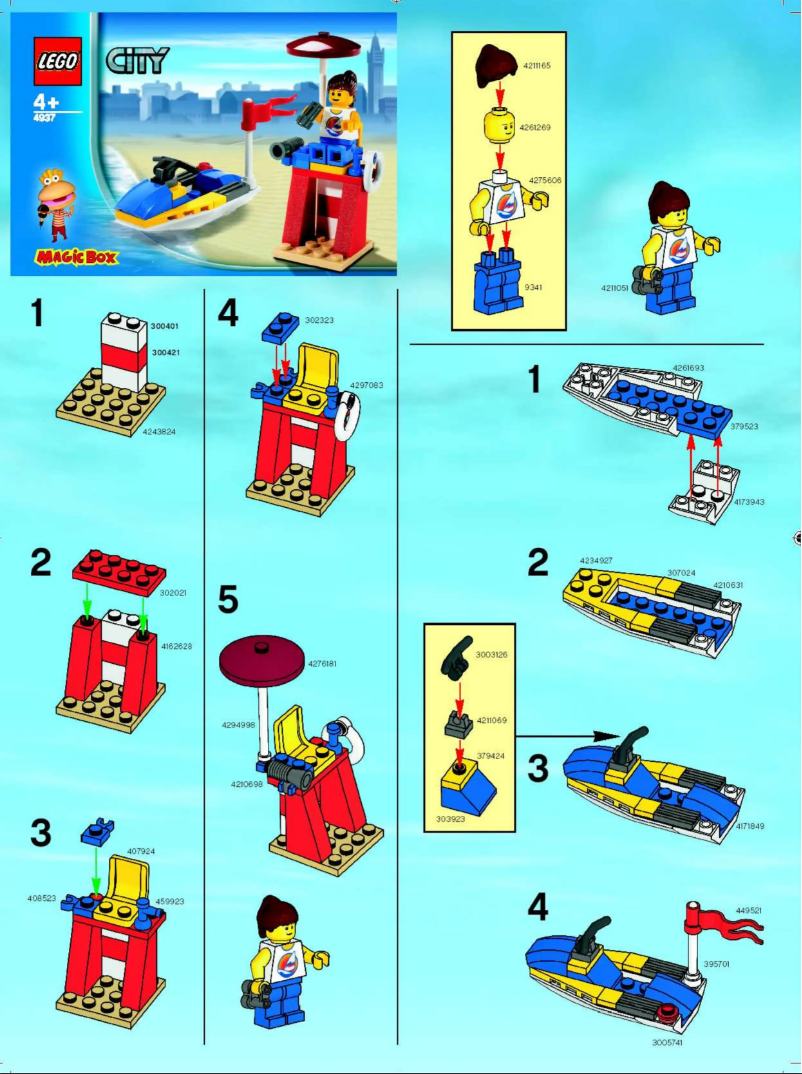Page 1 de la notice Manuel utilisateur Lego Life Guard