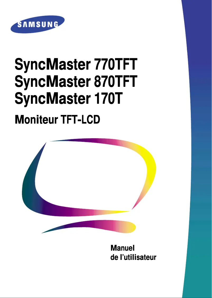 Page n°1 - Manuel utilisateur Samsung 770TFT