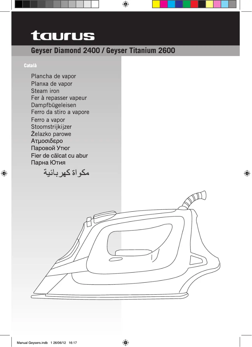 Page n°1 - Manuel utilisateur Taurus Geyser Diamond 2400