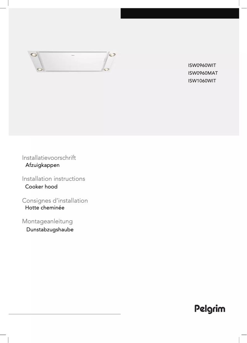 Page 1 de la notice Guide d'installation Pelgrim ISW0960MAT