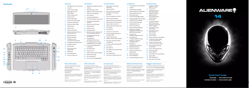 Page n°1 - Mode d'emploi Alienware 14