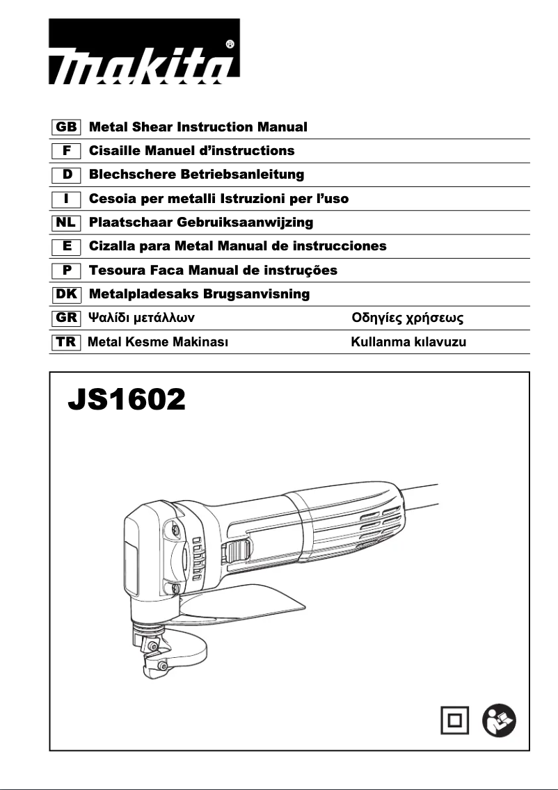 Página 1 del manual Manual de usuario Makita JS1602