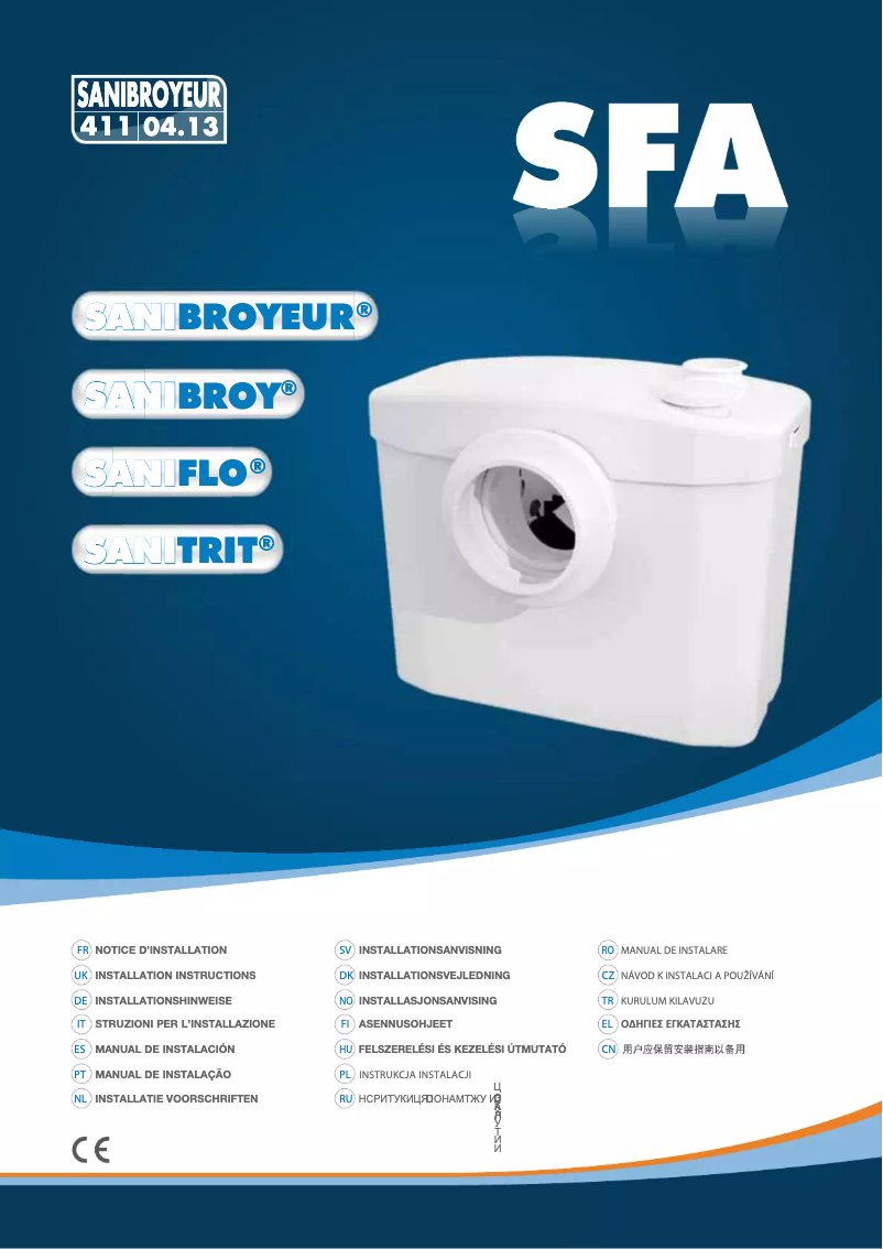 Página 1 del manual Manual de usuario Sanibroyeur Sanitrit