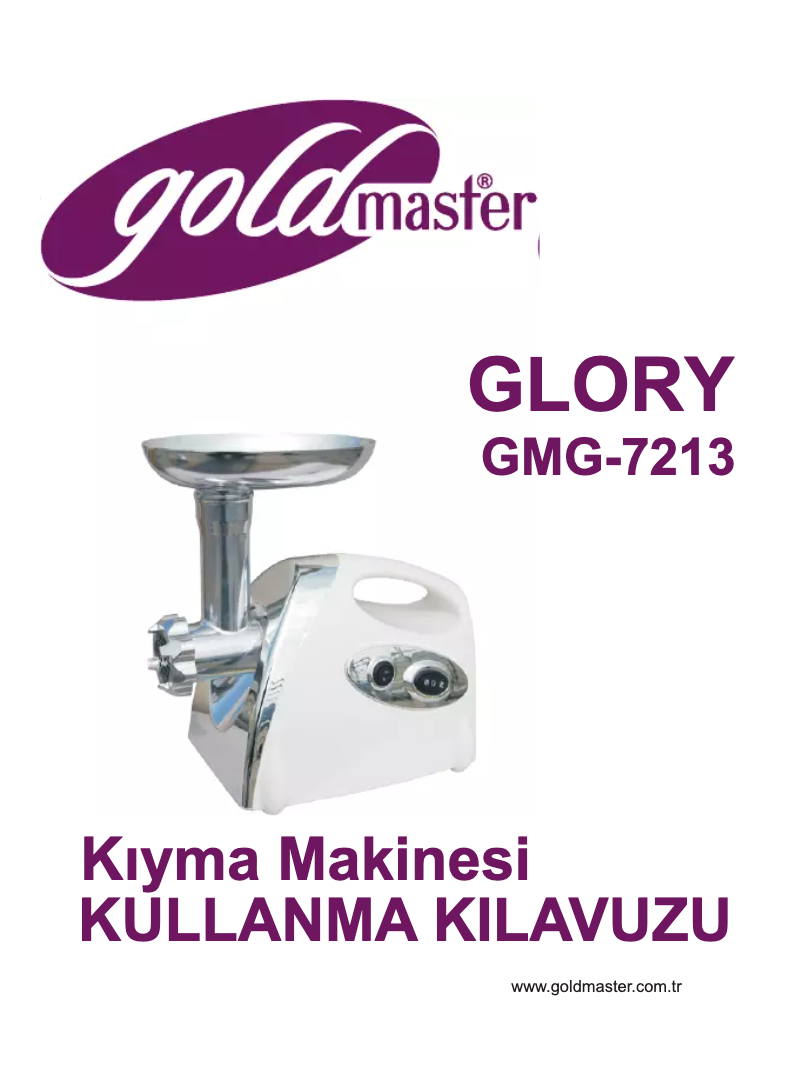 Page 1 de la notice Manuel utilisateur GoldMaster Glory GMG-7213R